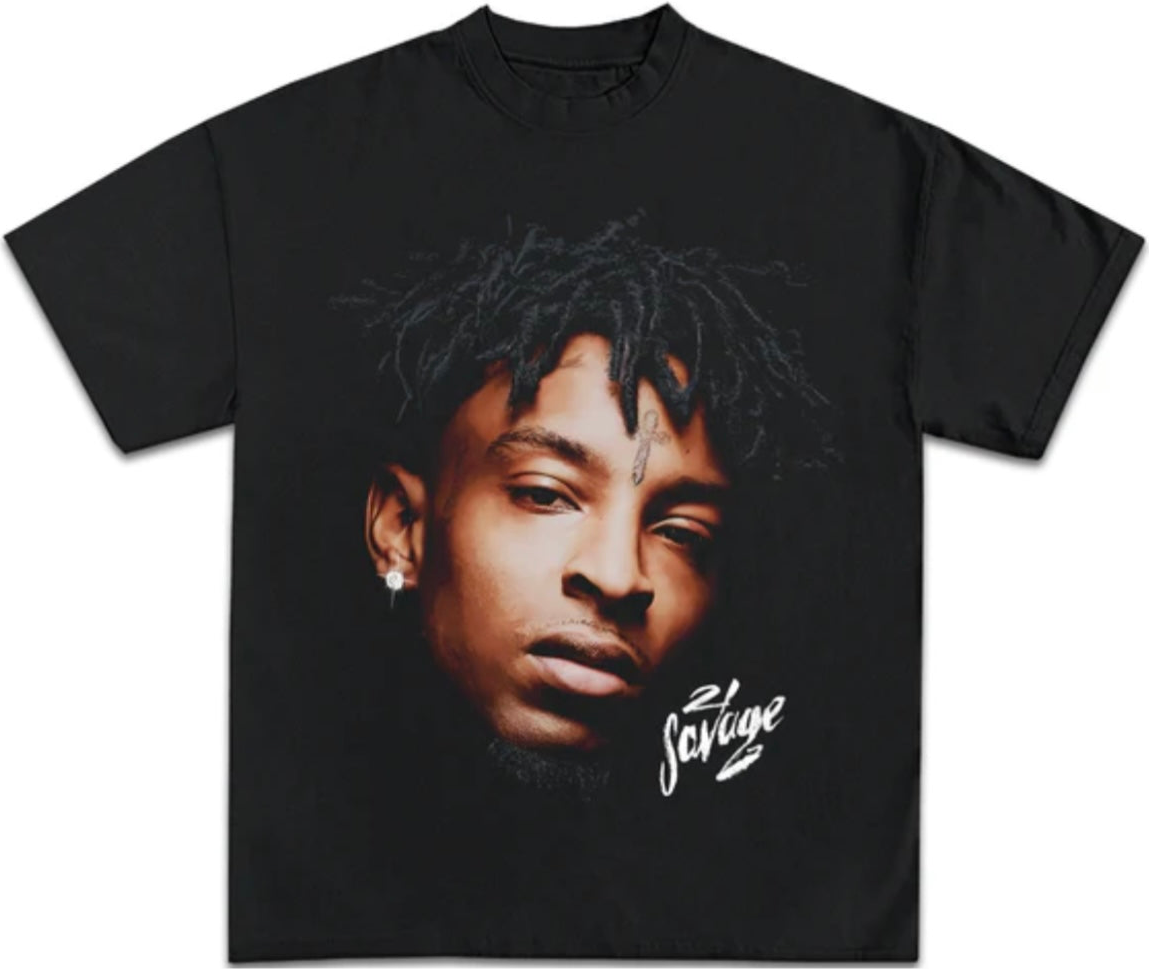21 SAVAGE BLACK TEE - Unseen