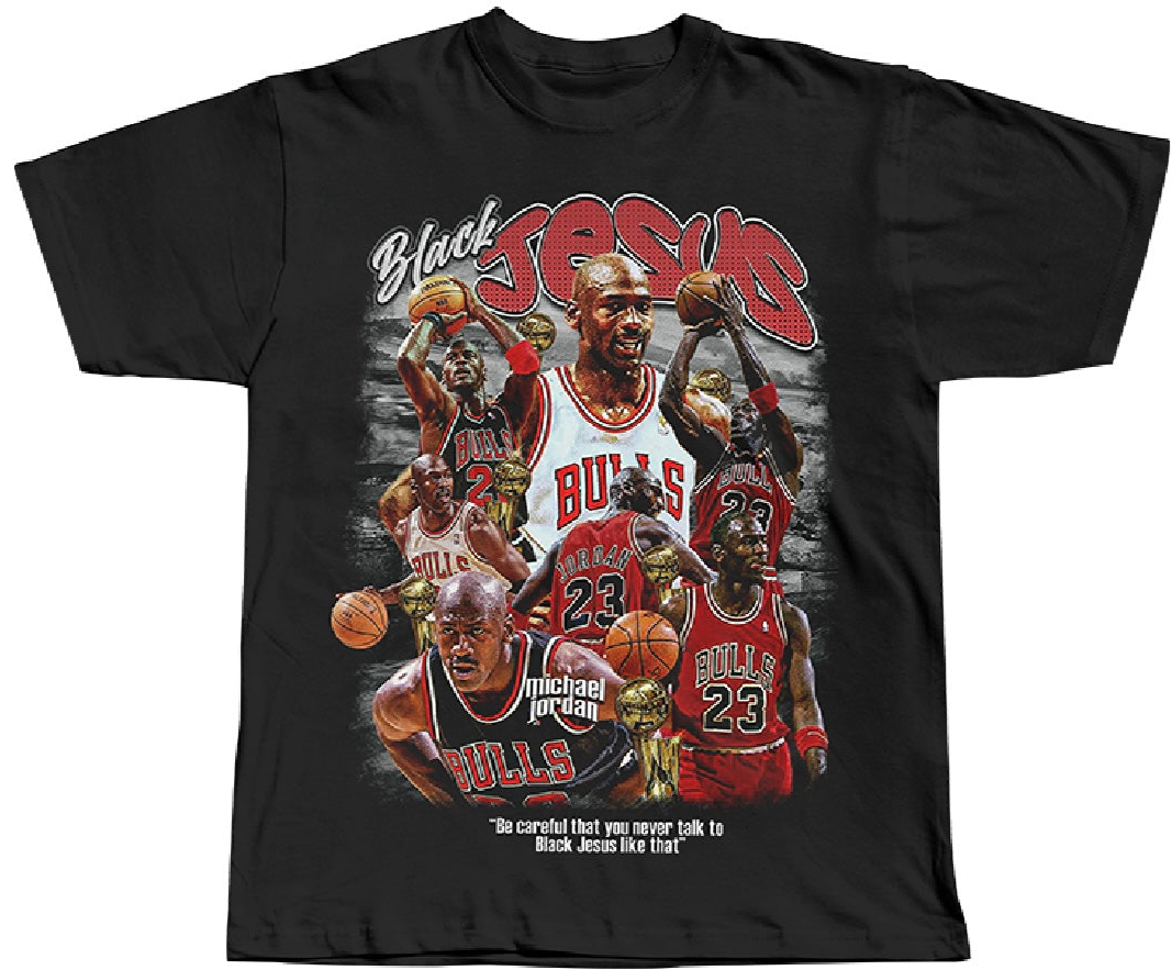MICHAEL JORDAN 'BLACK JESUS' TEE - Unseen