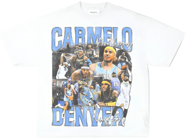 CARMELO ANTHONY 'NUGGETS' WHITE TEE - Unseen