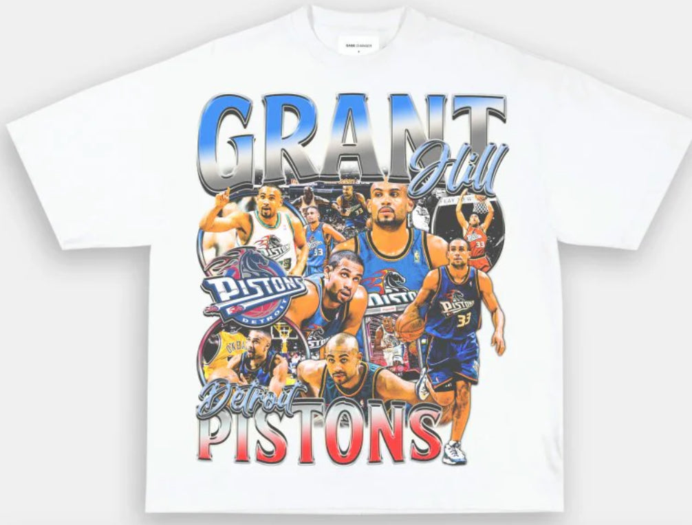 GRANT HILL - PISTONS TEE