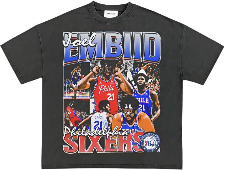 JOEL EMBIID BLACK TEE - Unseen