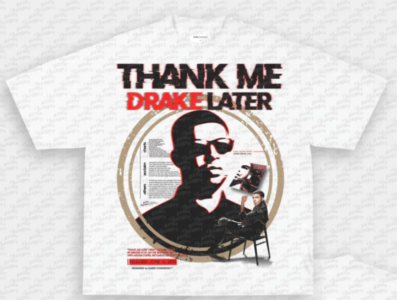 Camiseta blanca Drake '6 Dios'