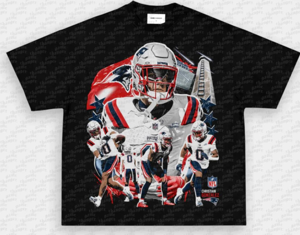CHRISTIAN GONZALEZ  ‘PATRIOTS’ TEE