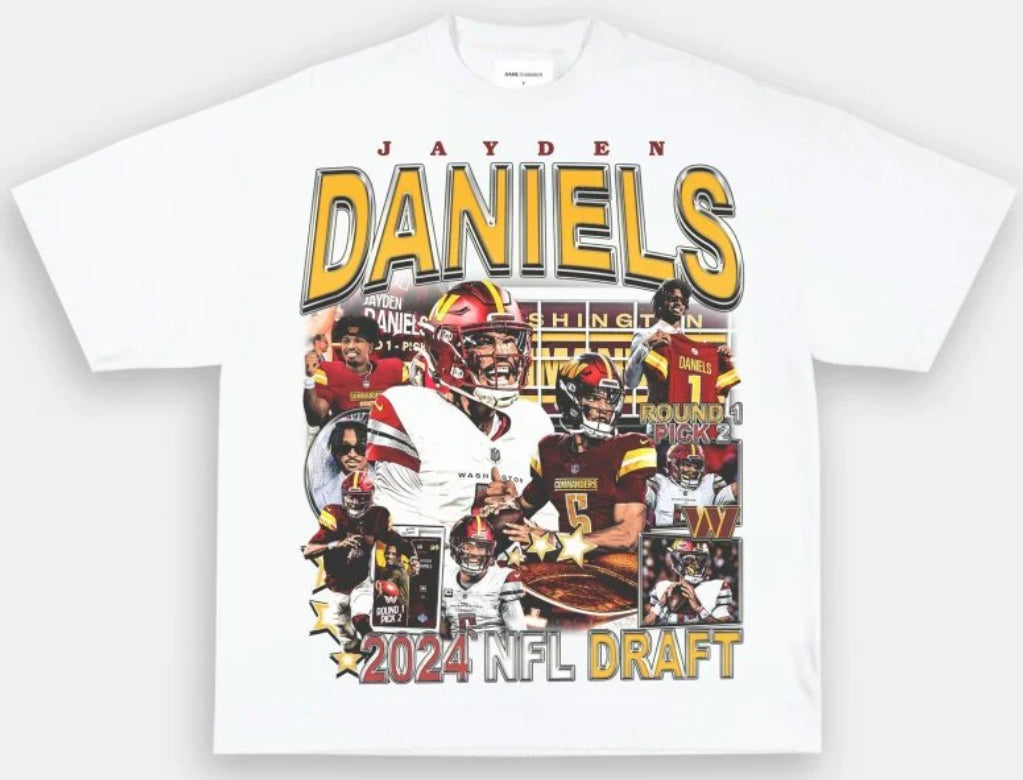 JAYDEN DANIELS ‘COMMANDERS’ TEE V2