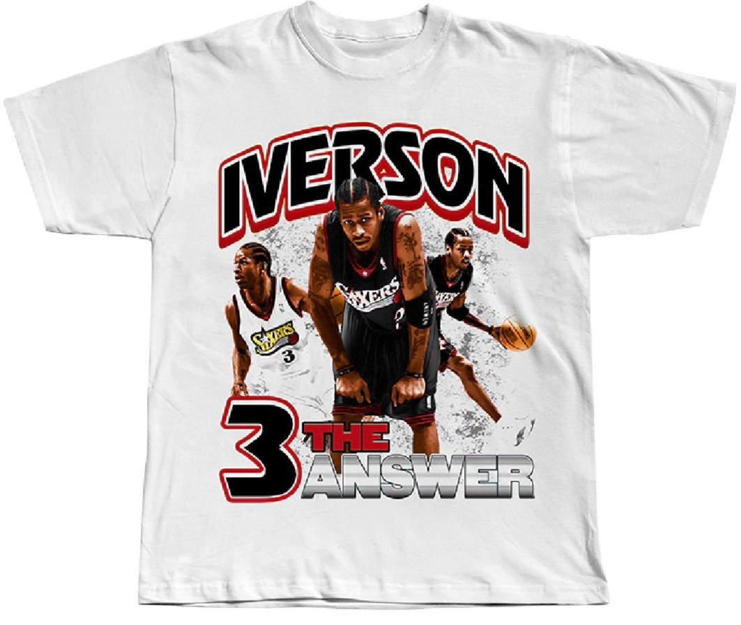 ALLEN IVERSON 'THE ANSWER' WHITE TEE - Unseen 