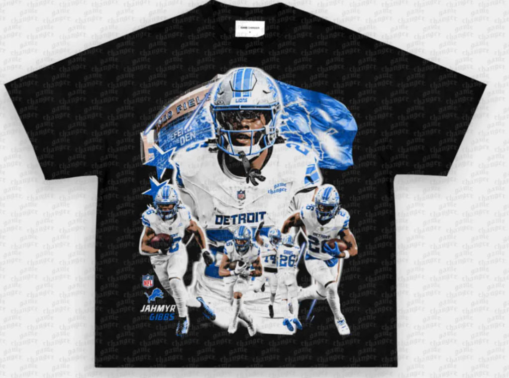 JAHMYR GIBBS ‘LIONS’ TEE