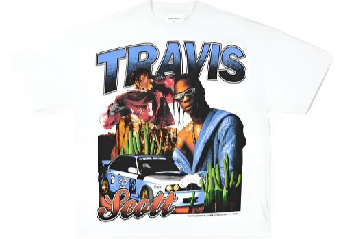 TRAVIS SCOTT WHITE TEE - Unseen 