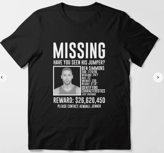 Ben Simmons ‘Missing’ Tee
