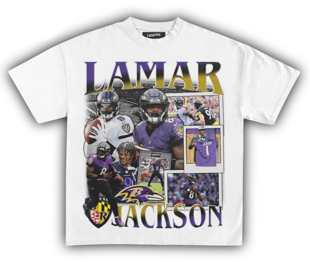 LAMAR JACKSON ‘RAVENS’ TEE - Unseen 