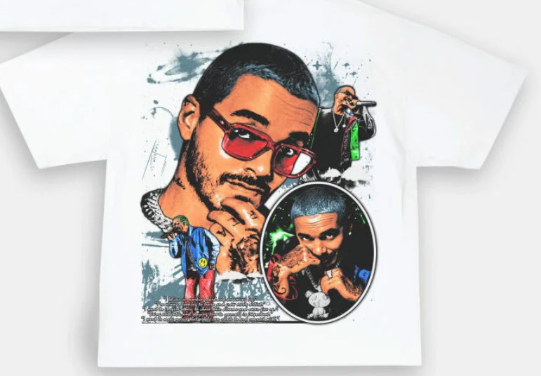 Camiseta blanca Drake '6 Dios'